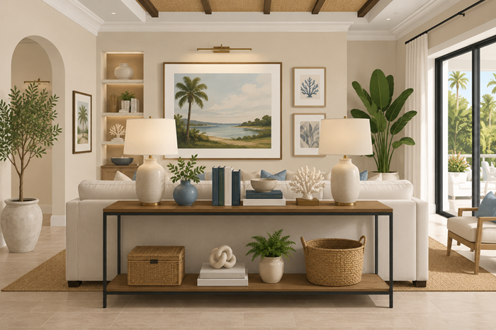 Gallery-Style Console Table Ideas for West Palm Beach Homes