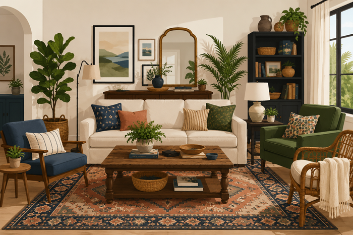 Collected Look Living Room Ideas for Pembroke Pines Homes