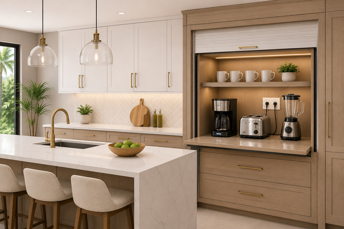 Hidden Appliance Garage Ideas for Boca Raton Kitchens
