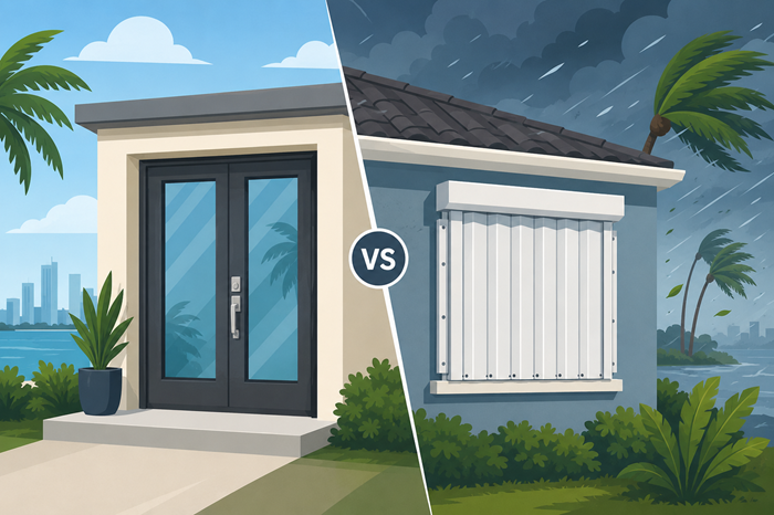 Impact Doors vs. Hurricane Shutters: Fort Lauderdale Cost