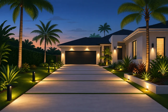 Smart Driveway Lighting Ideas for Safer South Florida Homes