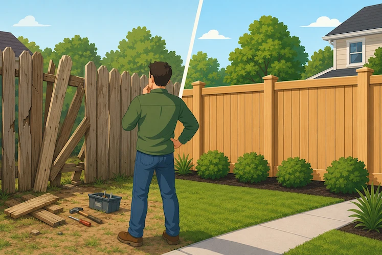 Fence Repair or Replacement: What Pays Off?